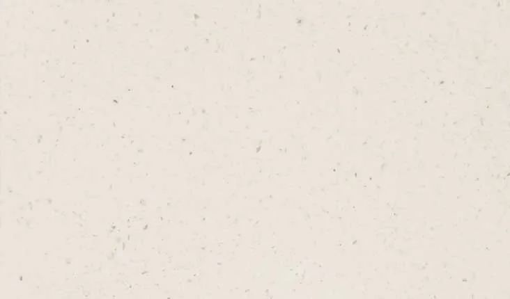 Chapa de Quartzo Sky White, quartzo branco de tom suave, indicado para cozinhas claras